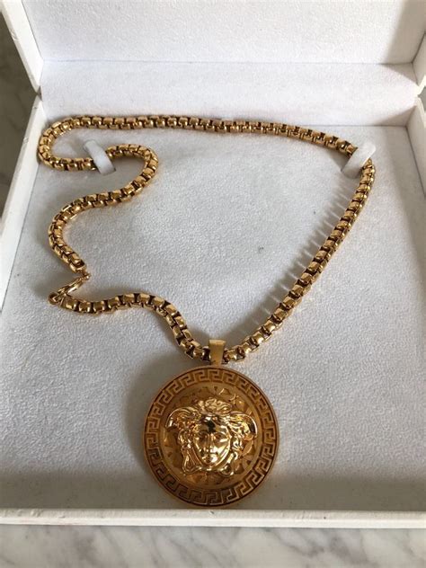 authentic versace chain|versace gold chains for men.